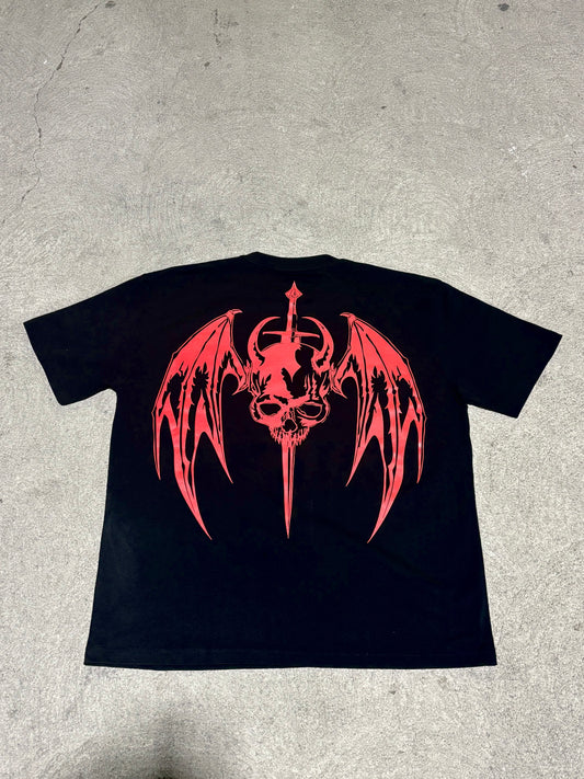 Oversized Hollow T-Shirt (Black)