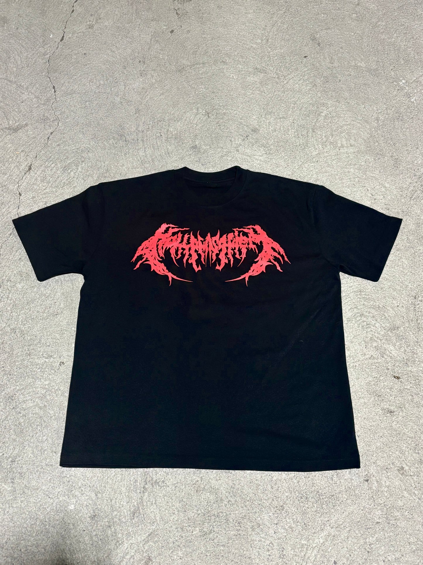 Oversized Hollow T-Shirt (Black)