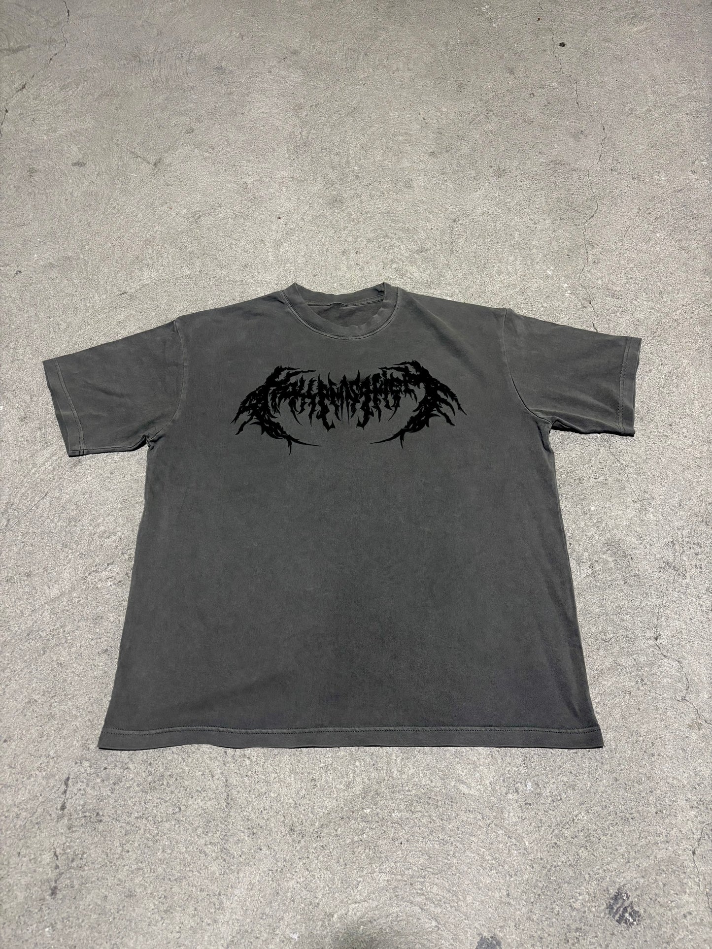 Oversized Hollow T-Shirt (Grey)